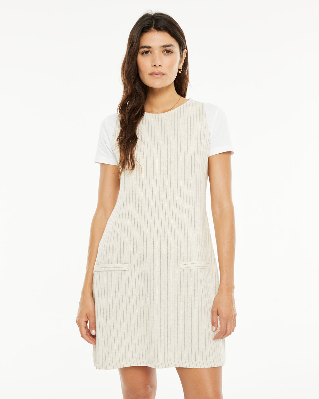 Vestido corto raya diplomática