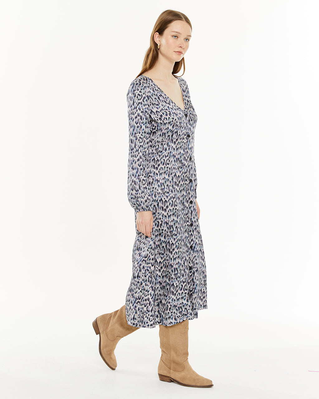 Vestido animal print