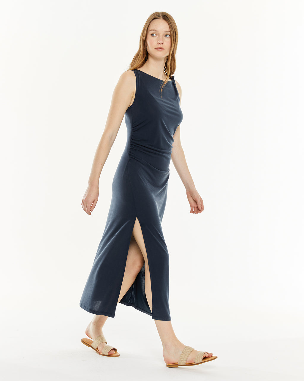 Vestido entallado fruncido