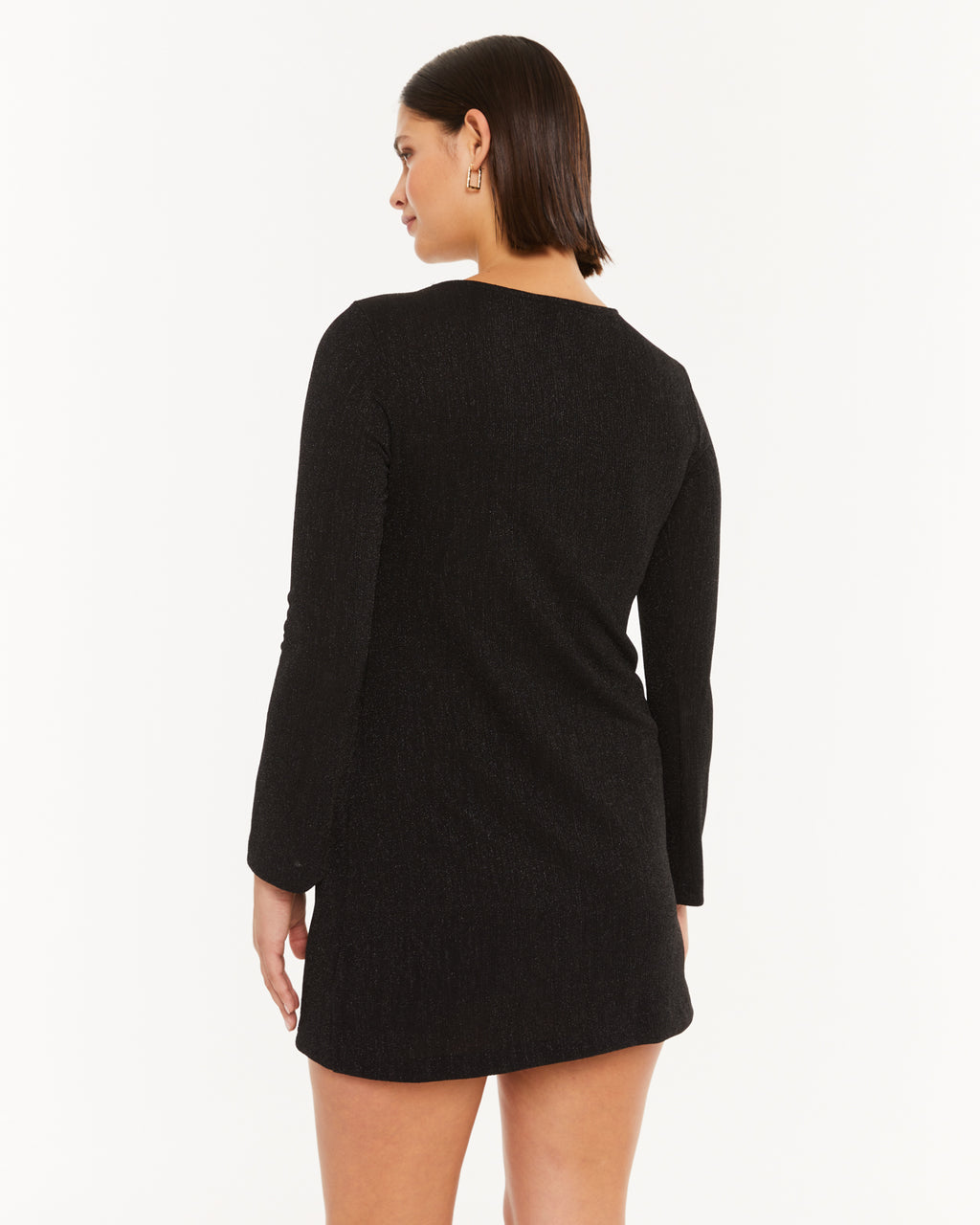 Vestido lurex cut out