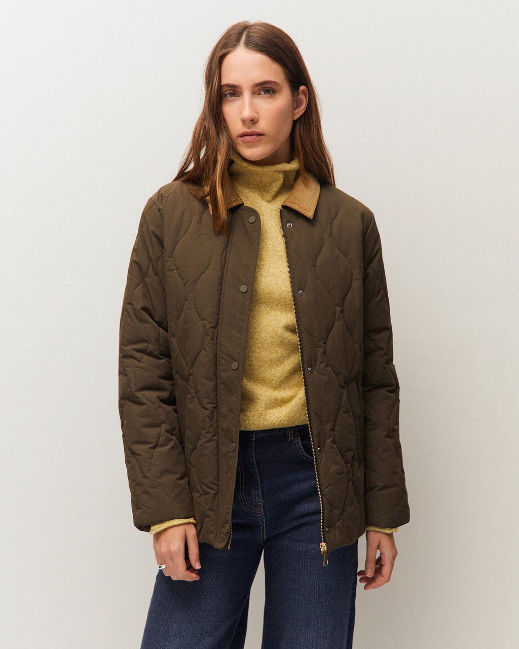 Anorak con cuello de pana