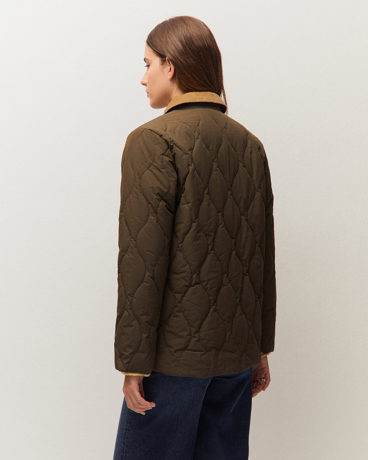 Anorak con cuello de pana