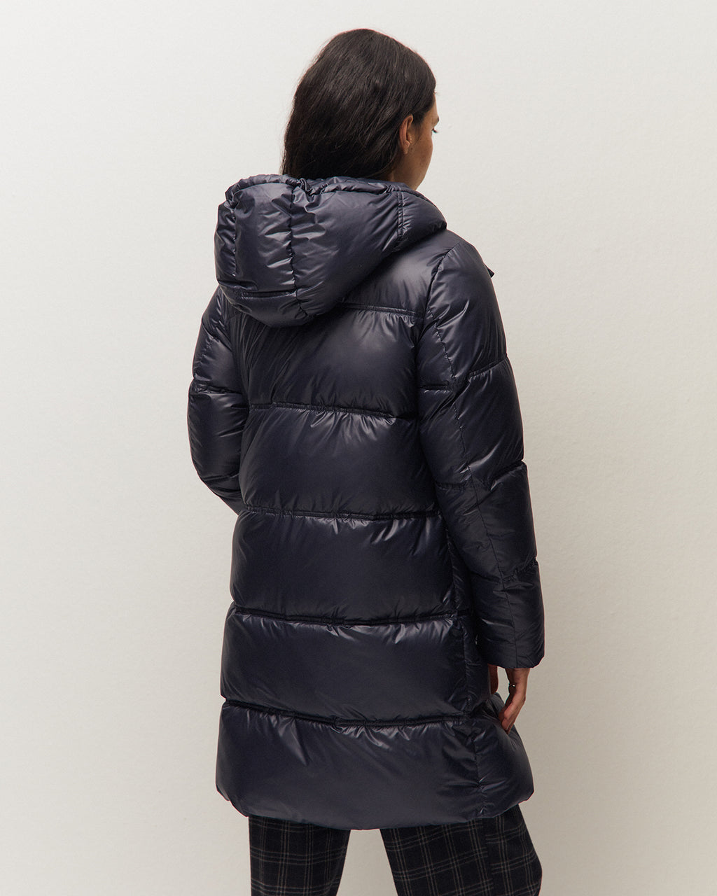 Anorak largo con capucha