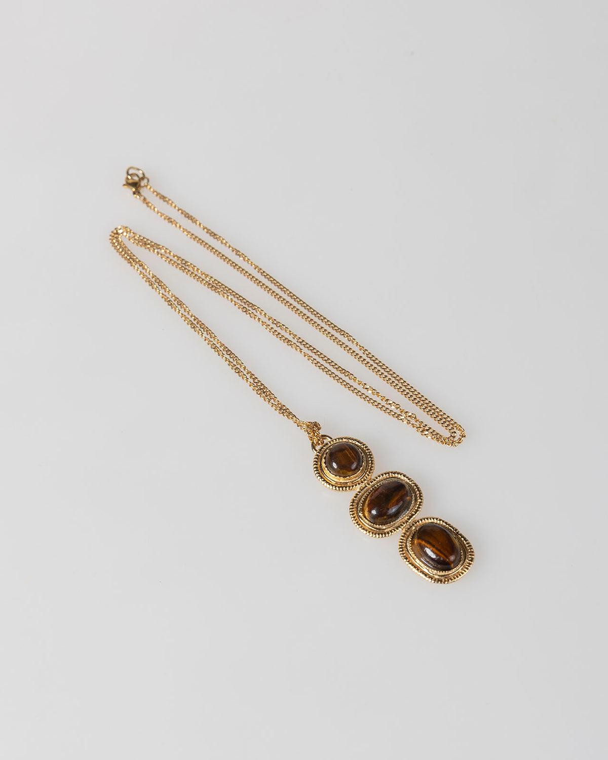 Collar largo 3 piedras