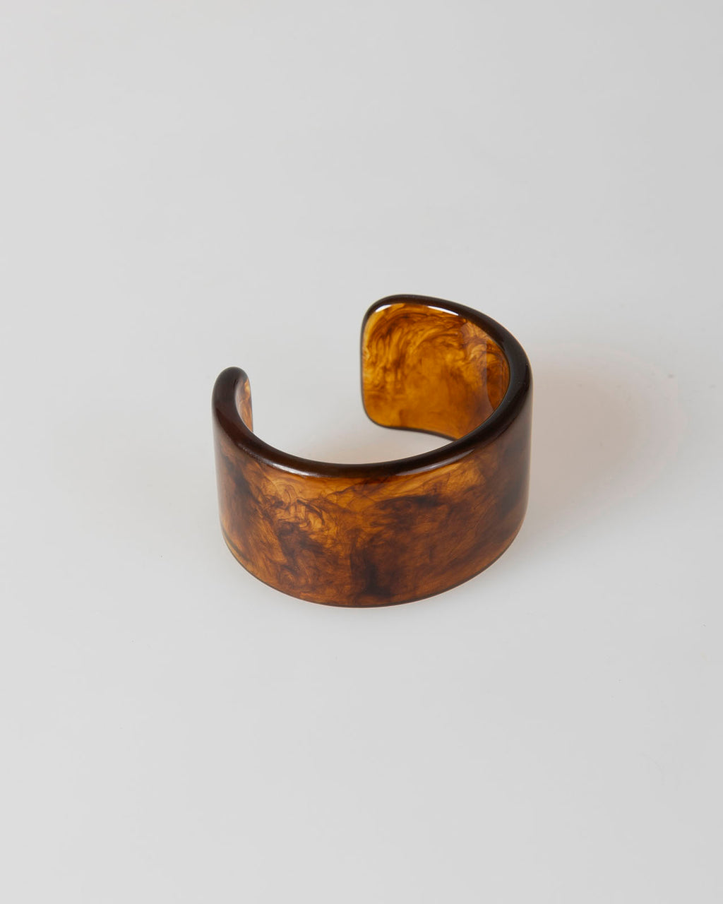 Pulsera rígida marrón
