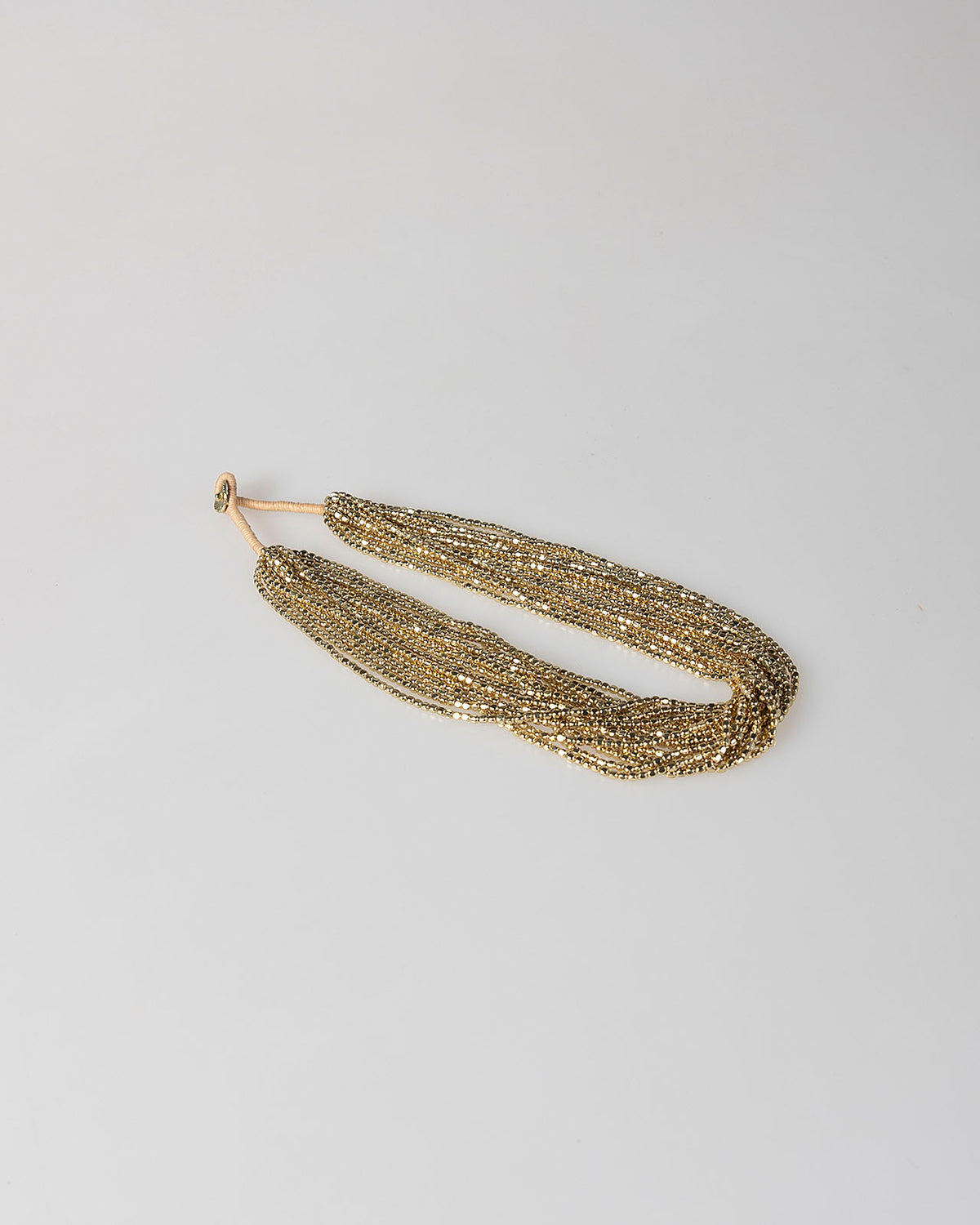 Collar abalorios oro