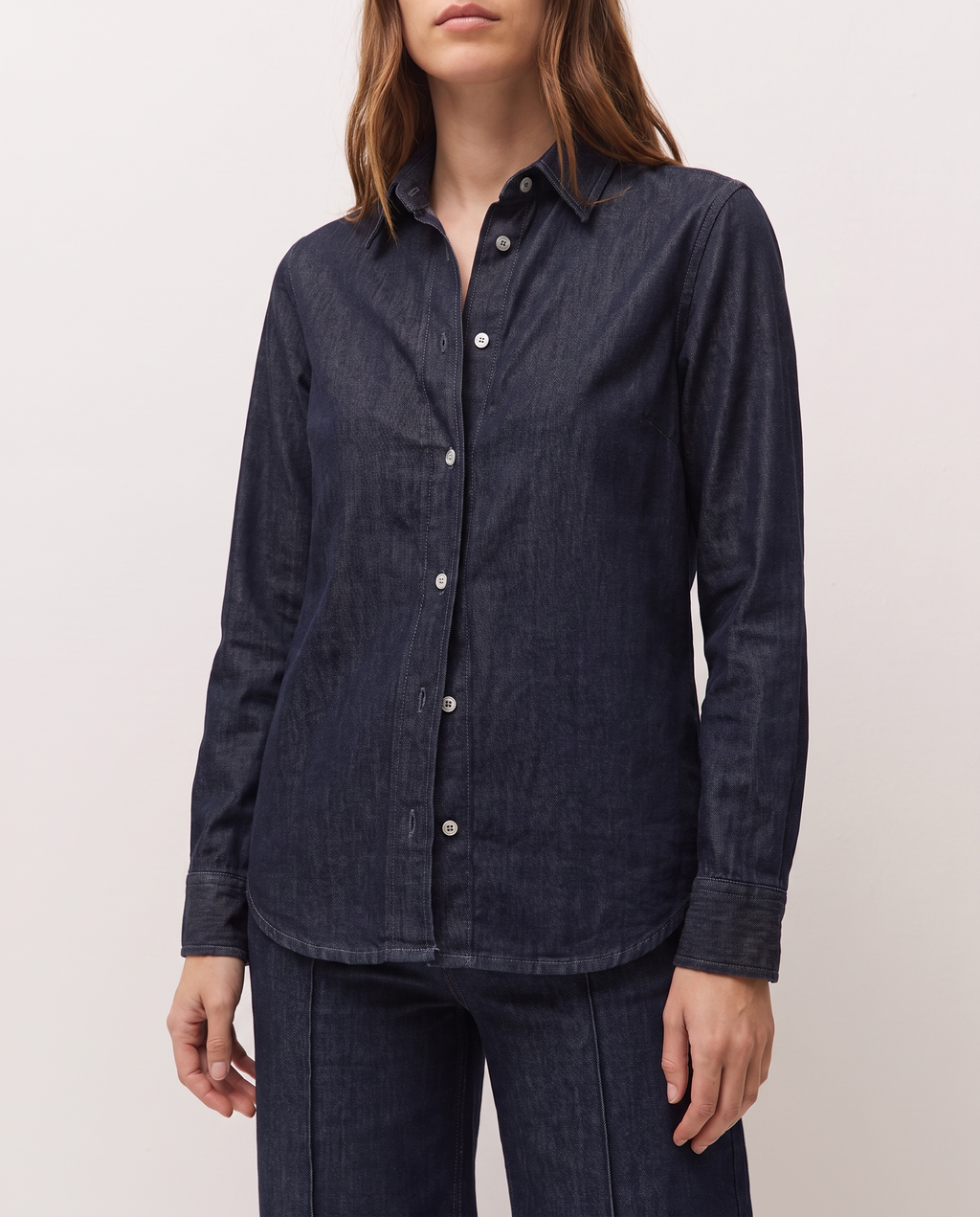 Camisa efecto denim