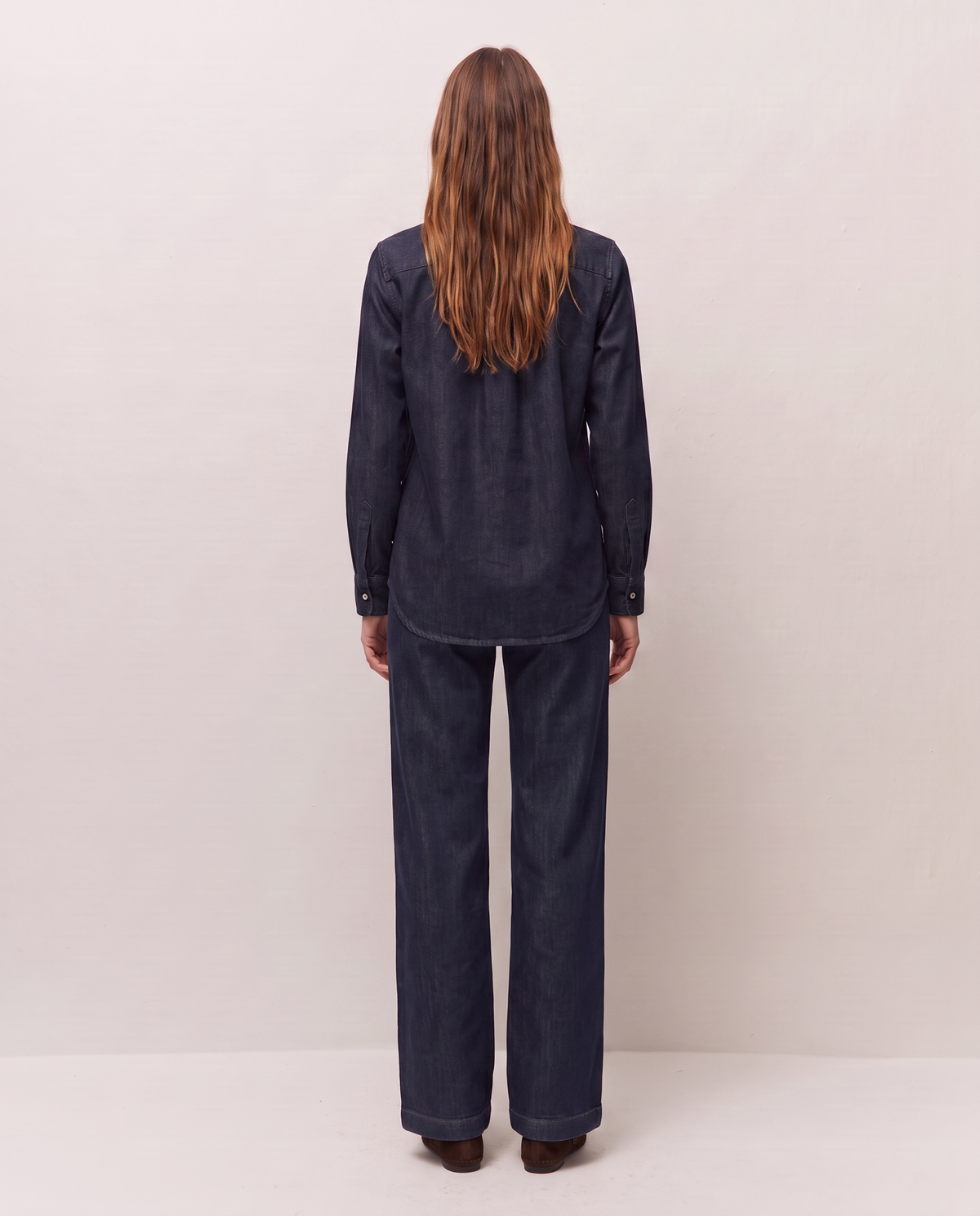 Camisa efecto denim