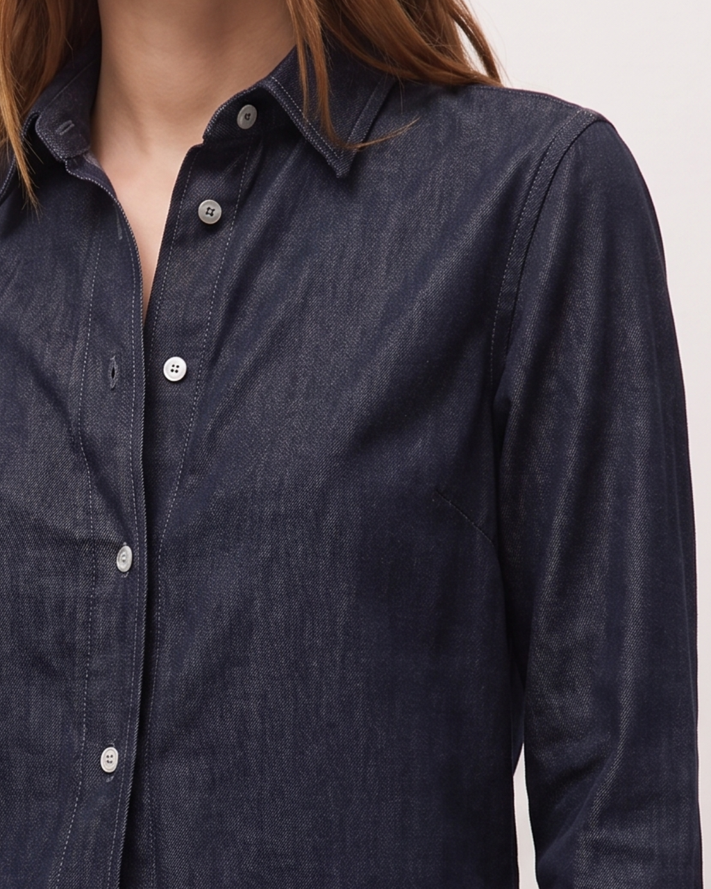 Camisa efecto denim