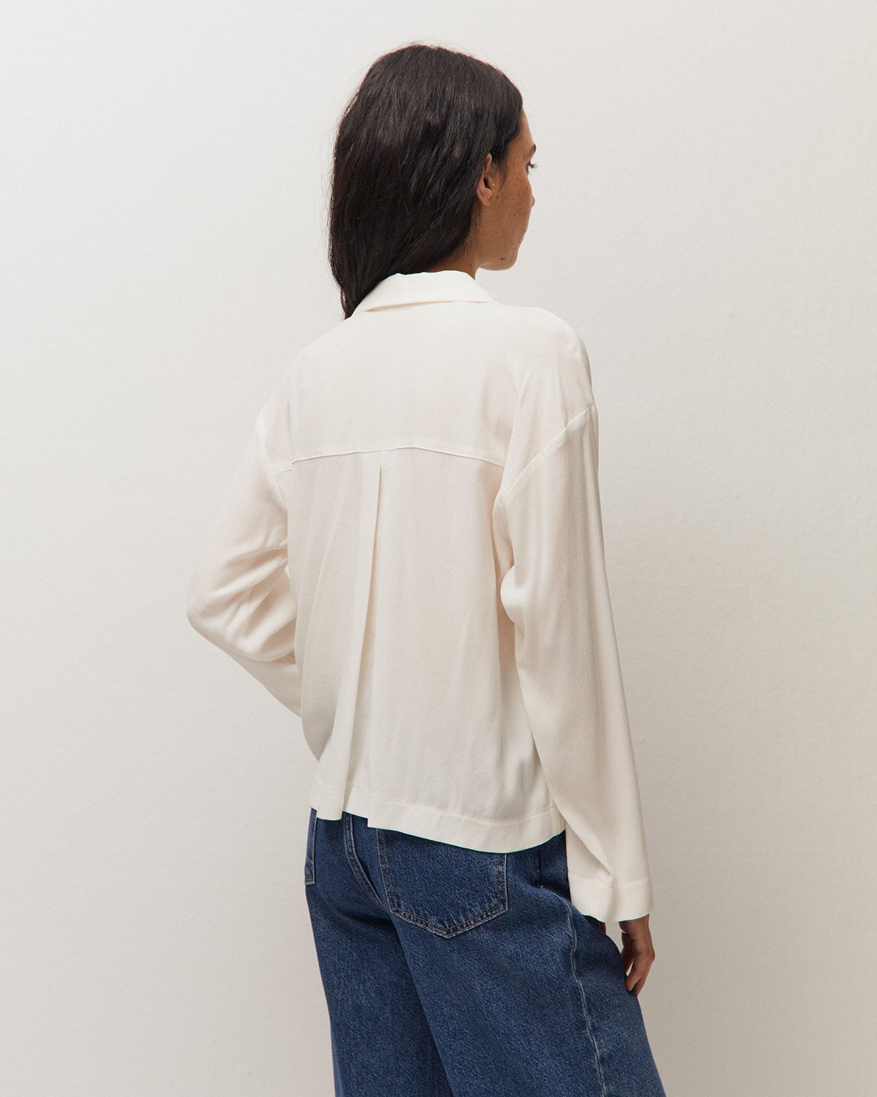 Camisa manga larga cuello camisero