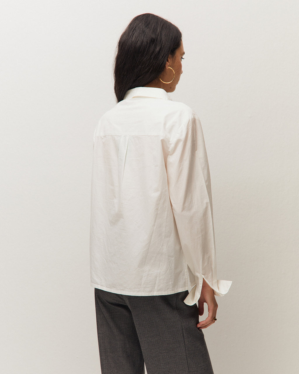 Camisa popelin blanca