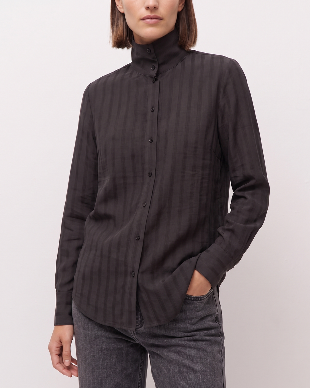 Camisa fluida raya diplomatica