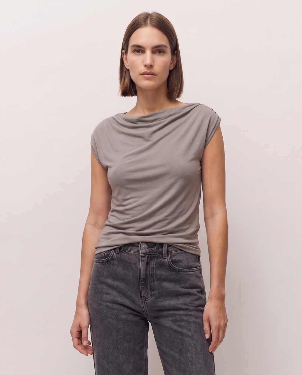 Top escote fluido