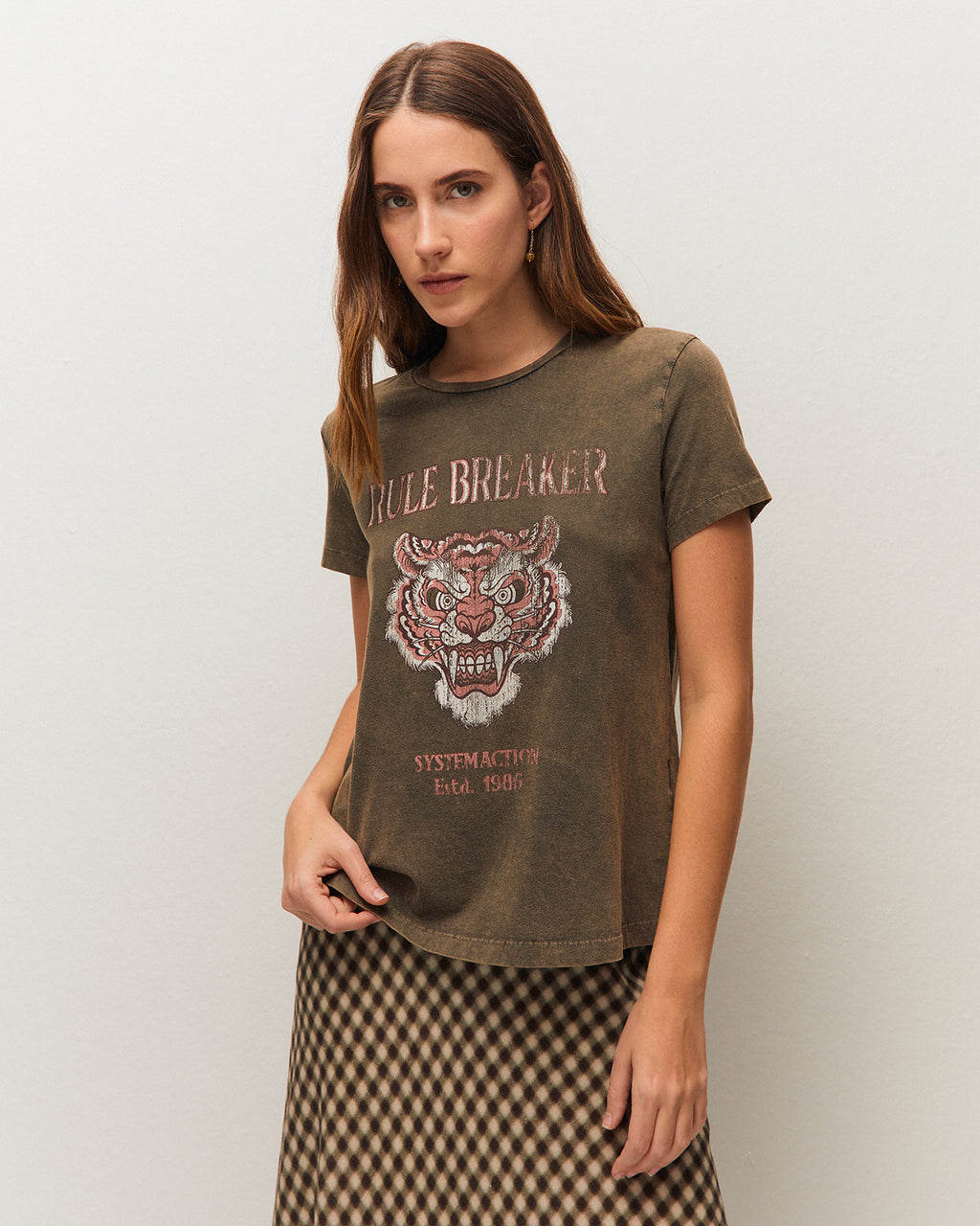 Camiseta manga corta print tigre