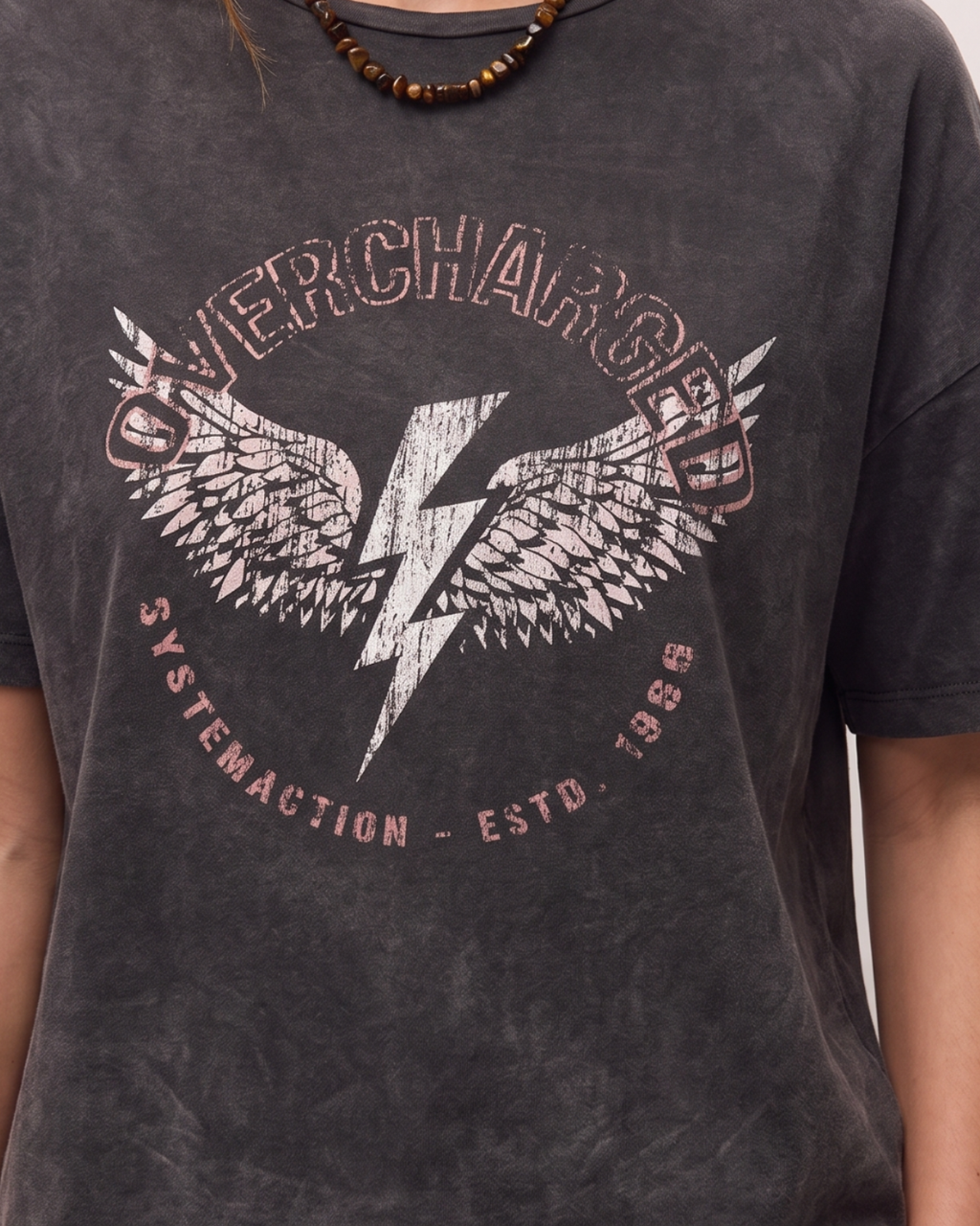 Camiseta oversize print alas
