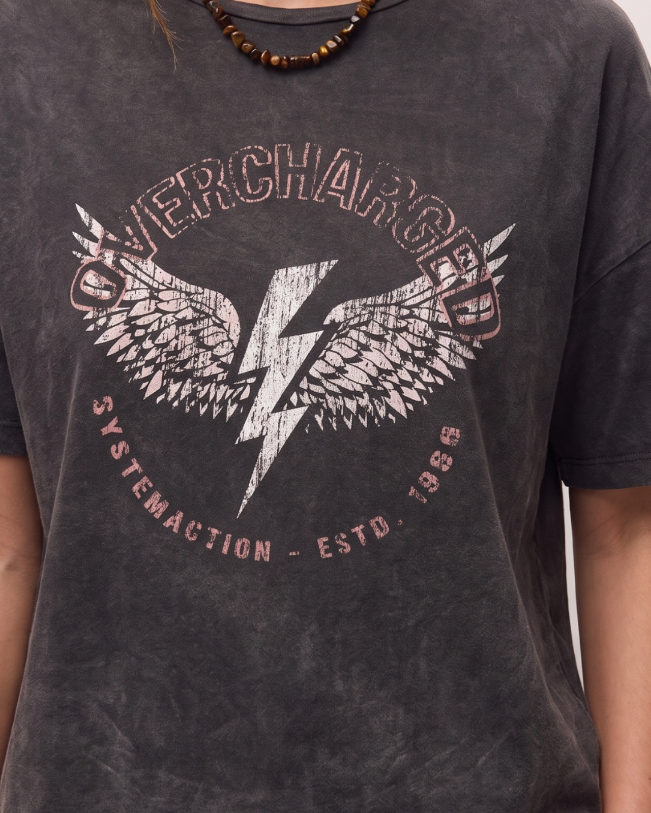 Camiseta oversize print alas