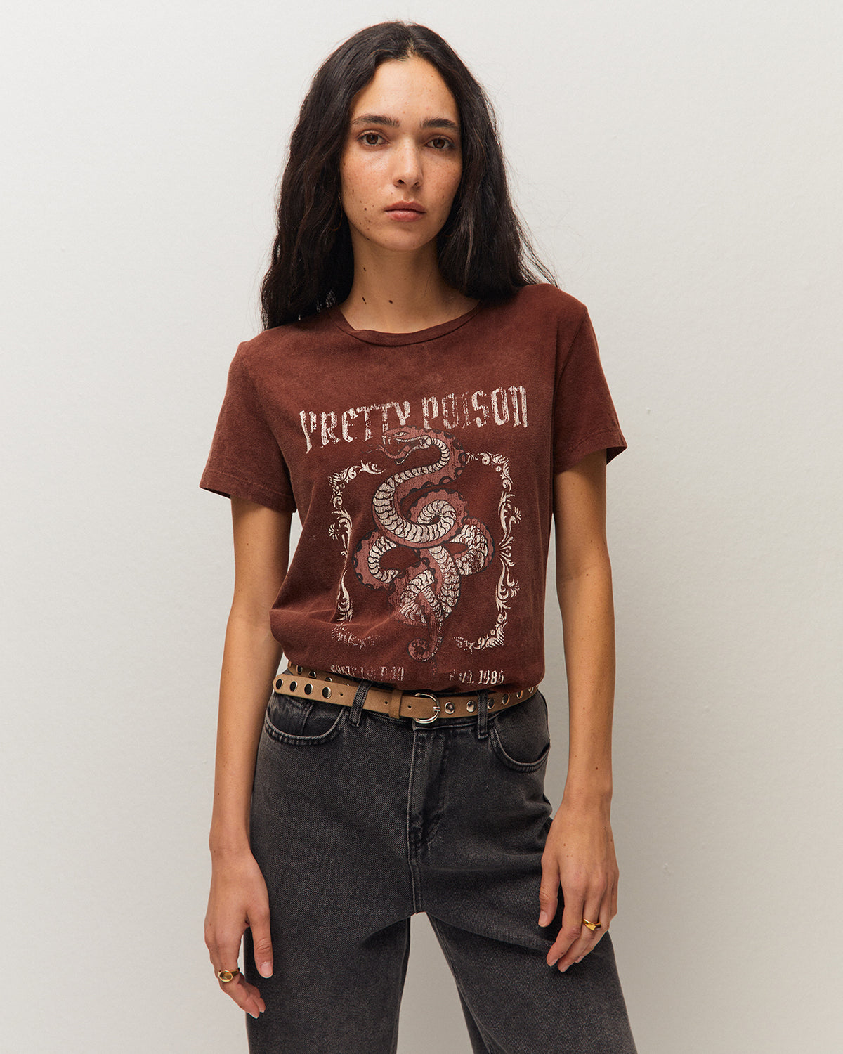 Camiseta manga renglant print