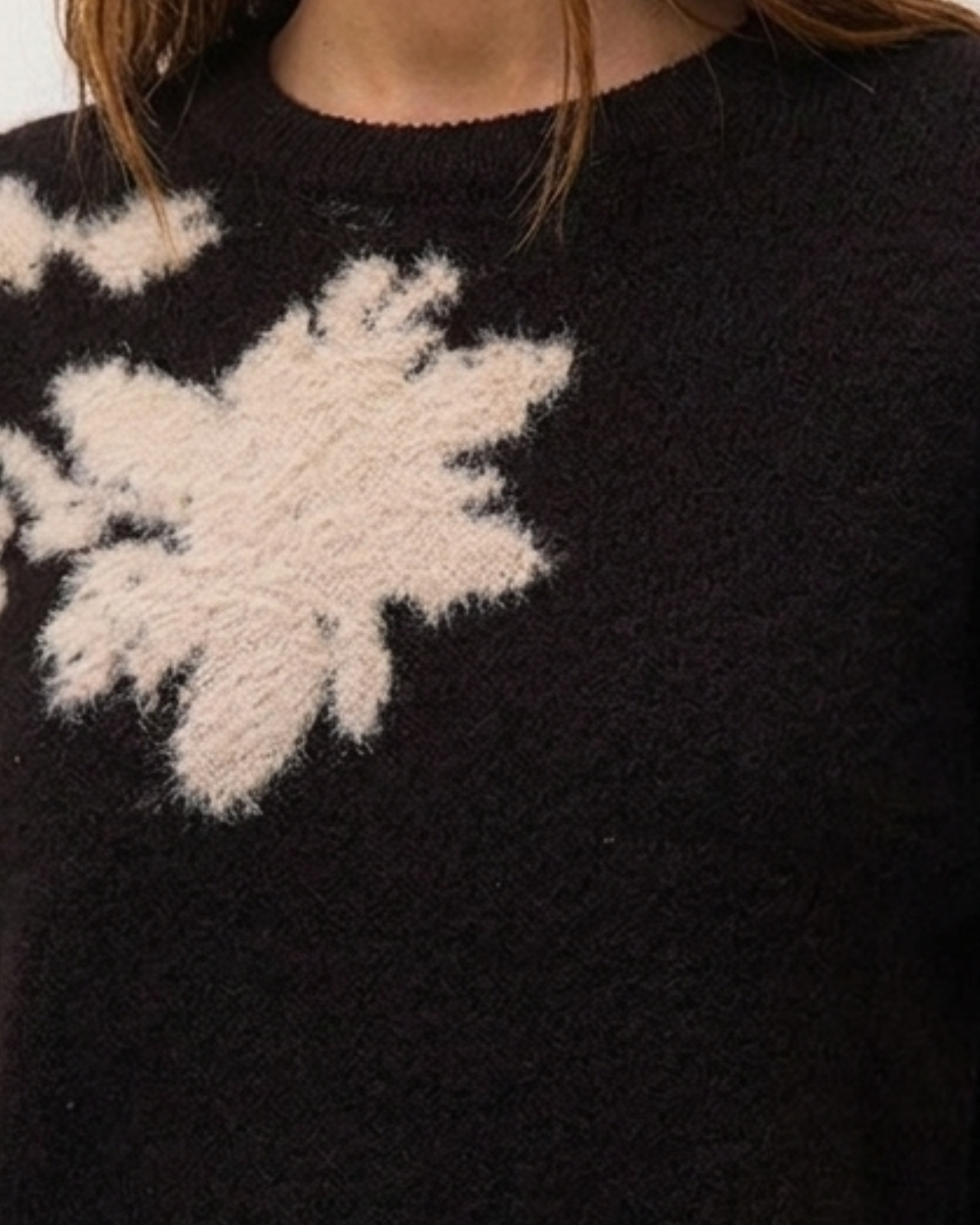 Jersey jacquard floral