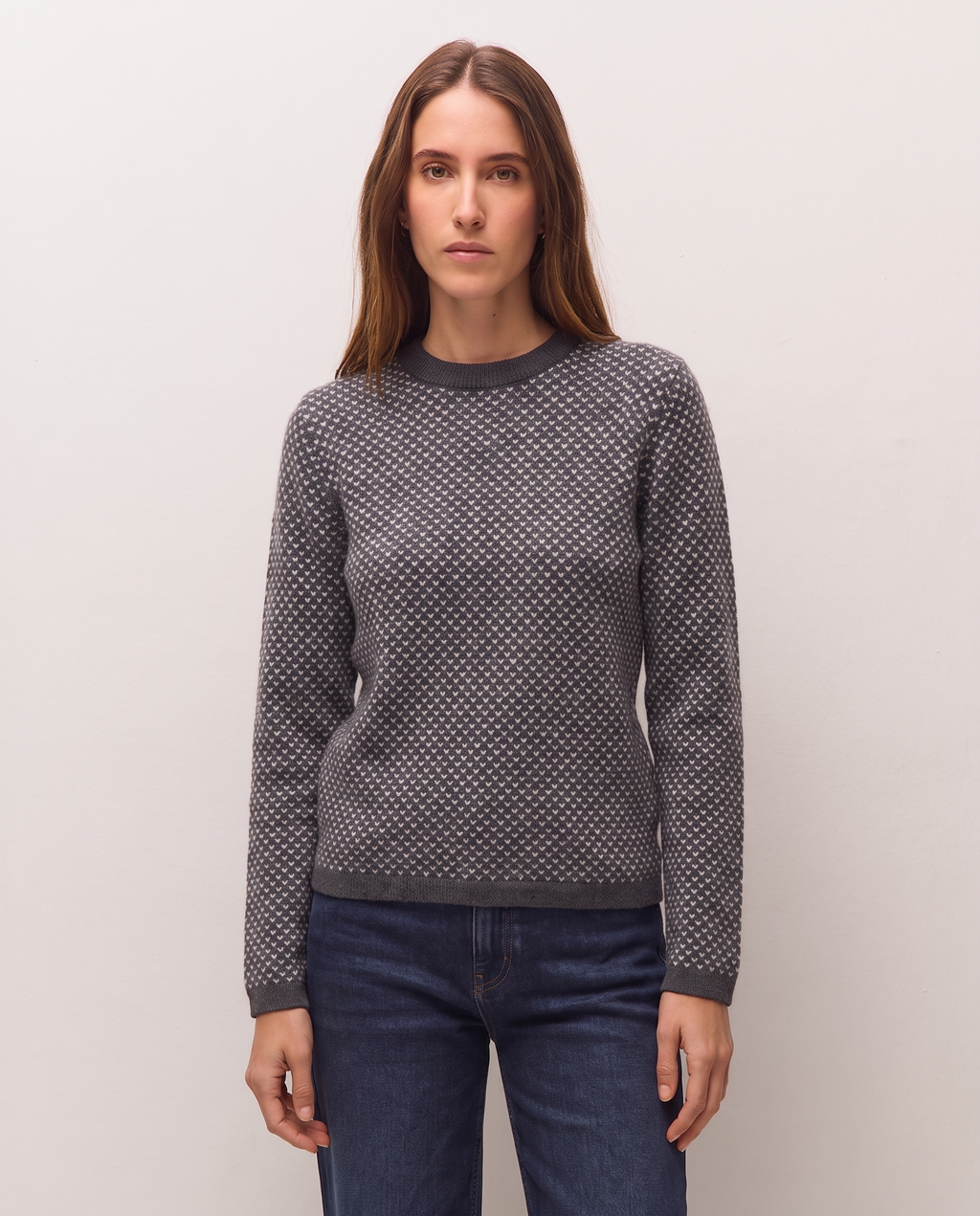 Jersey de jacquard geometrico