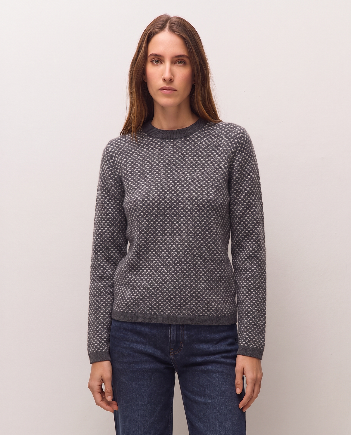 Jersey de jacquard geometrico