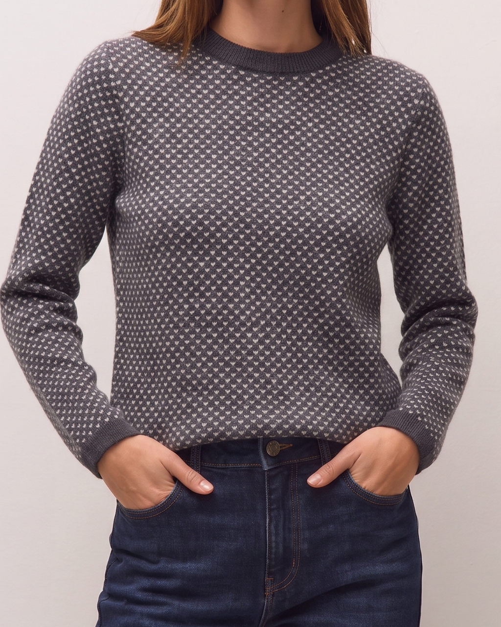 Jersey de jacquard geometrico