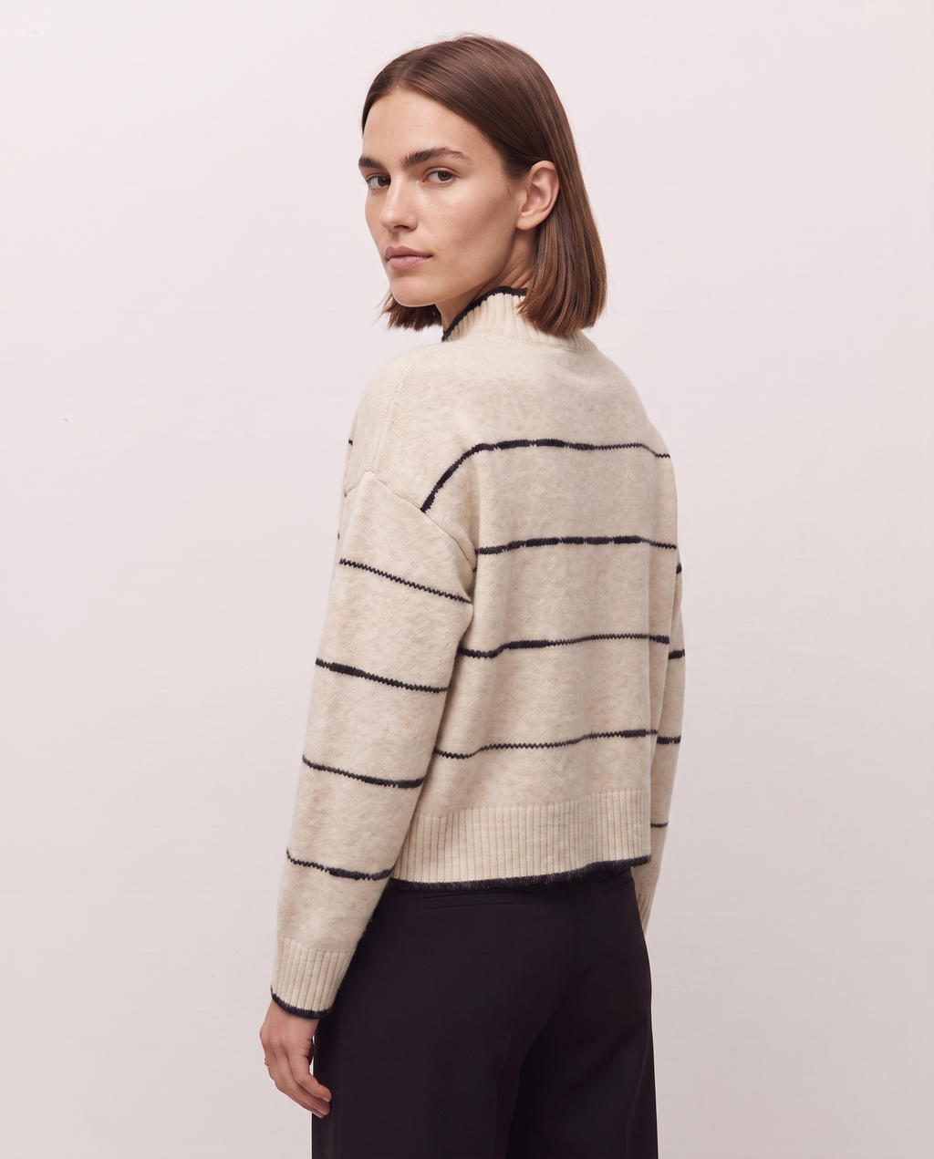 Jersey rayas con detalles a contraste