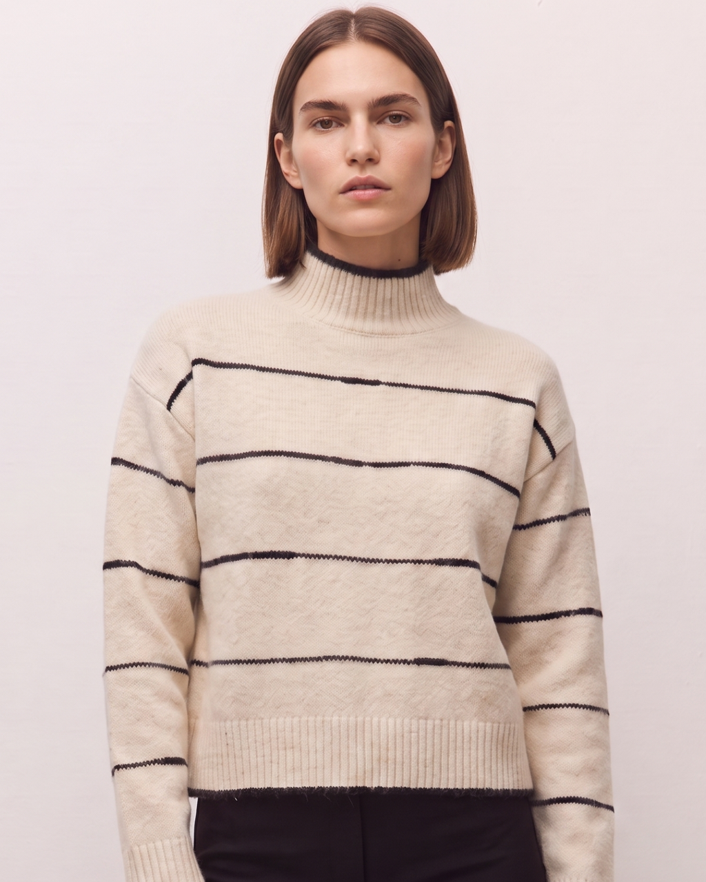 Jersey rayas con detalles a contraste