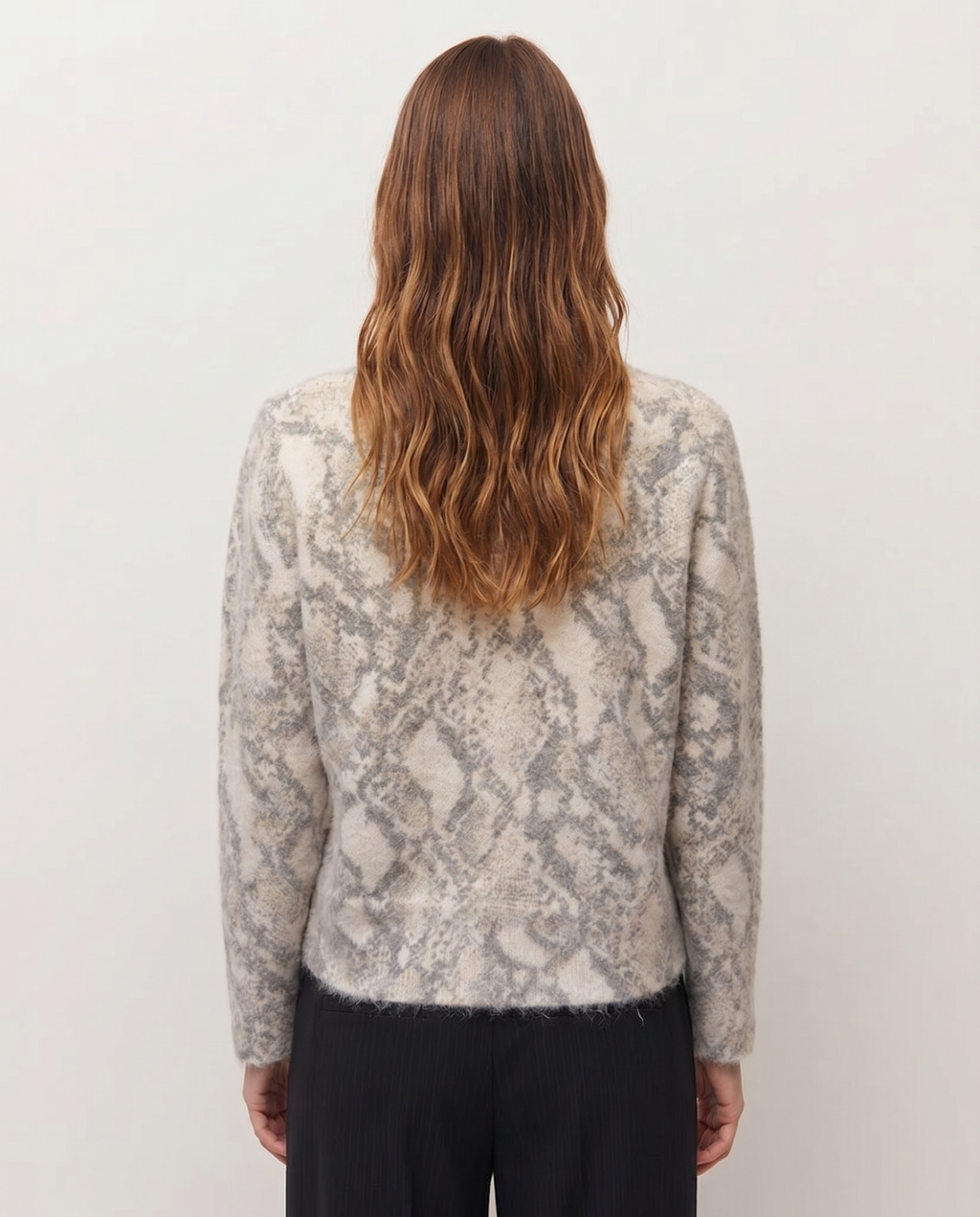 Jersey animal print cuello redondo