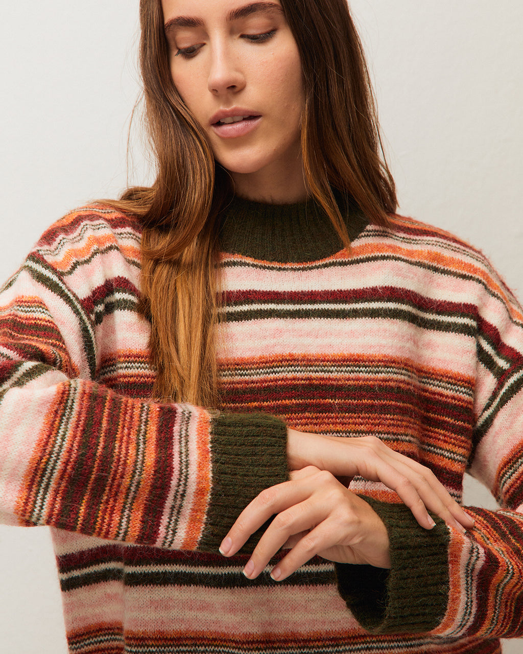 Jersey jacquard cuello perkins