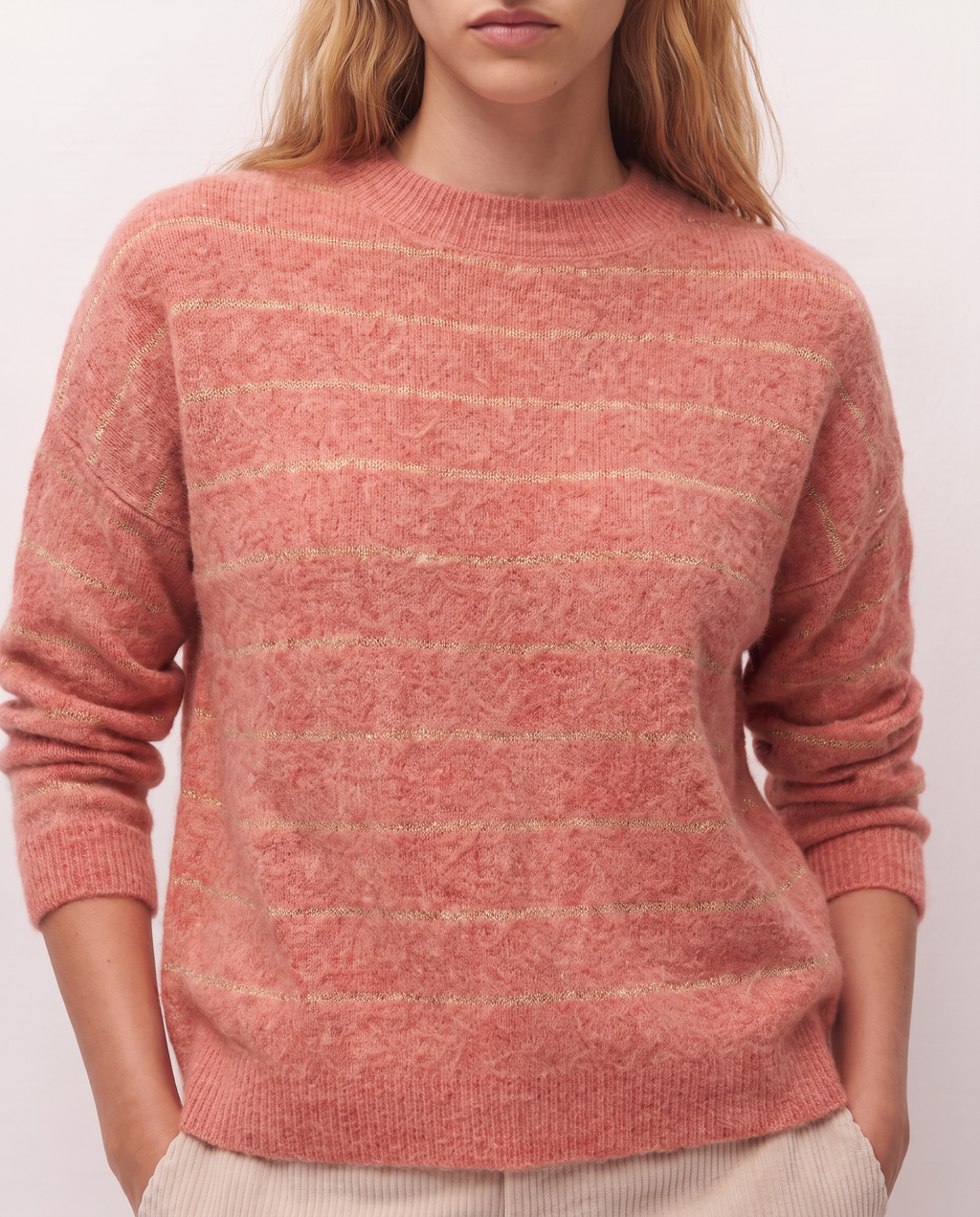 Jersey rayas cuello redondo
