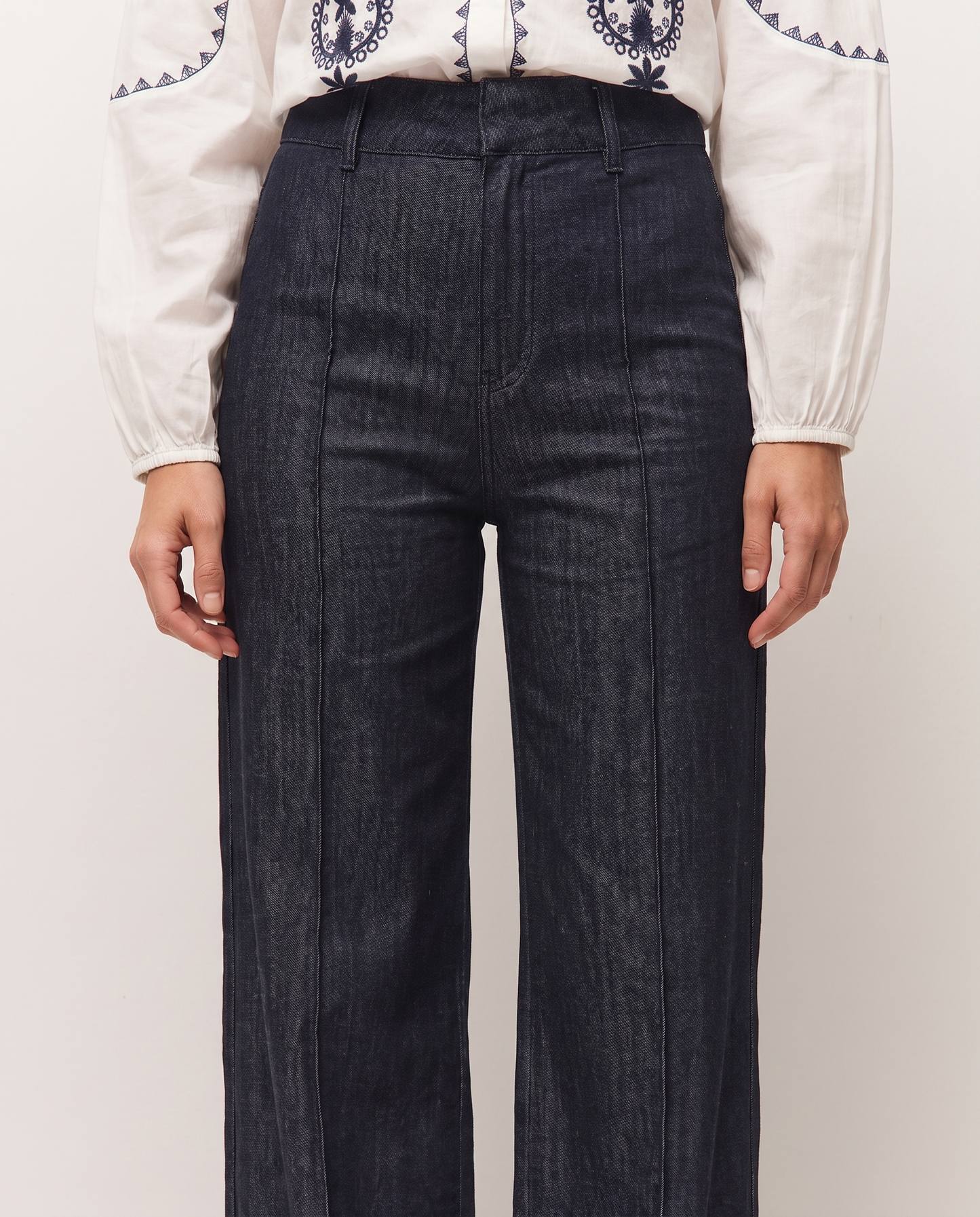 Pantalón denim ancho