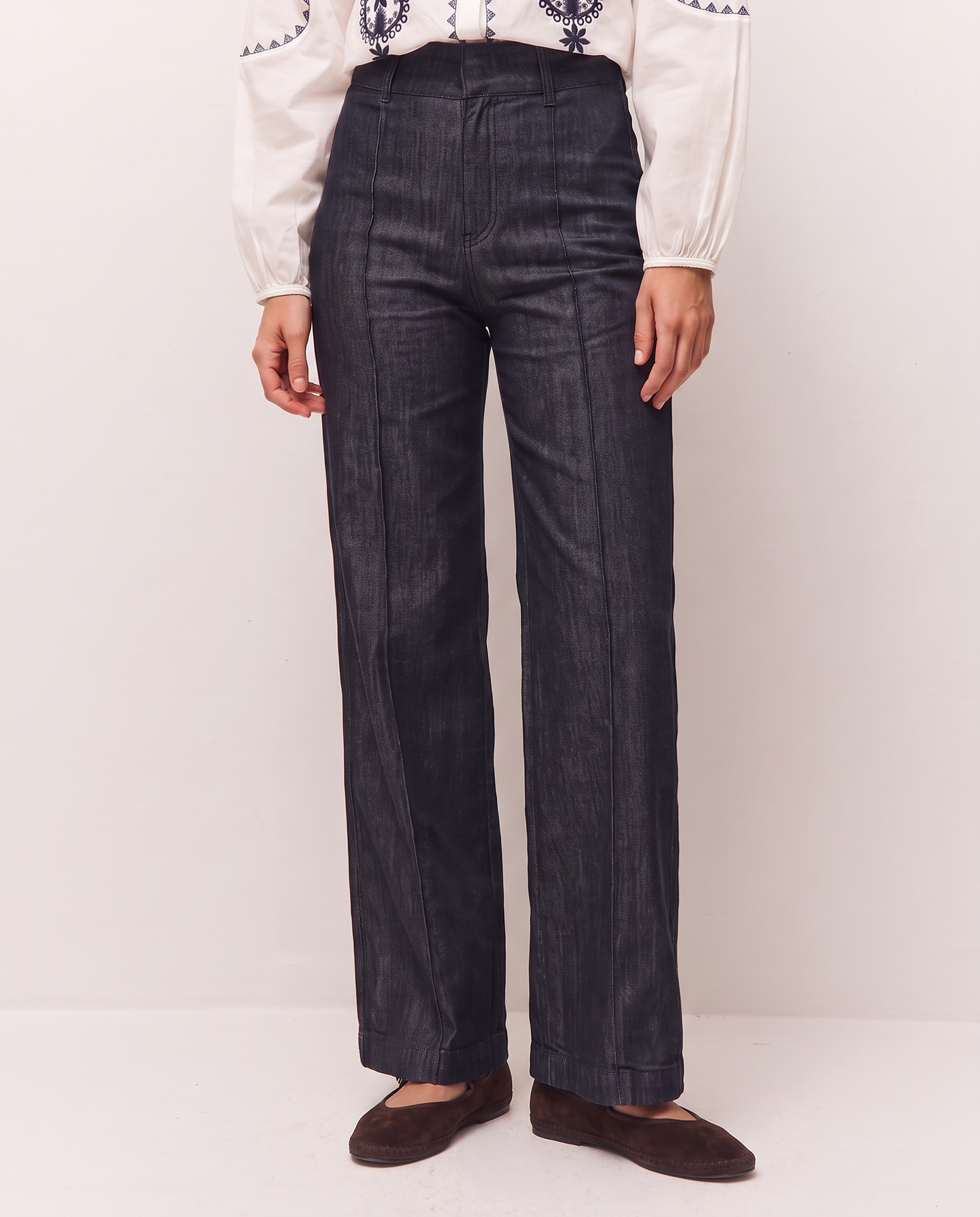 Pantalón denim ancho