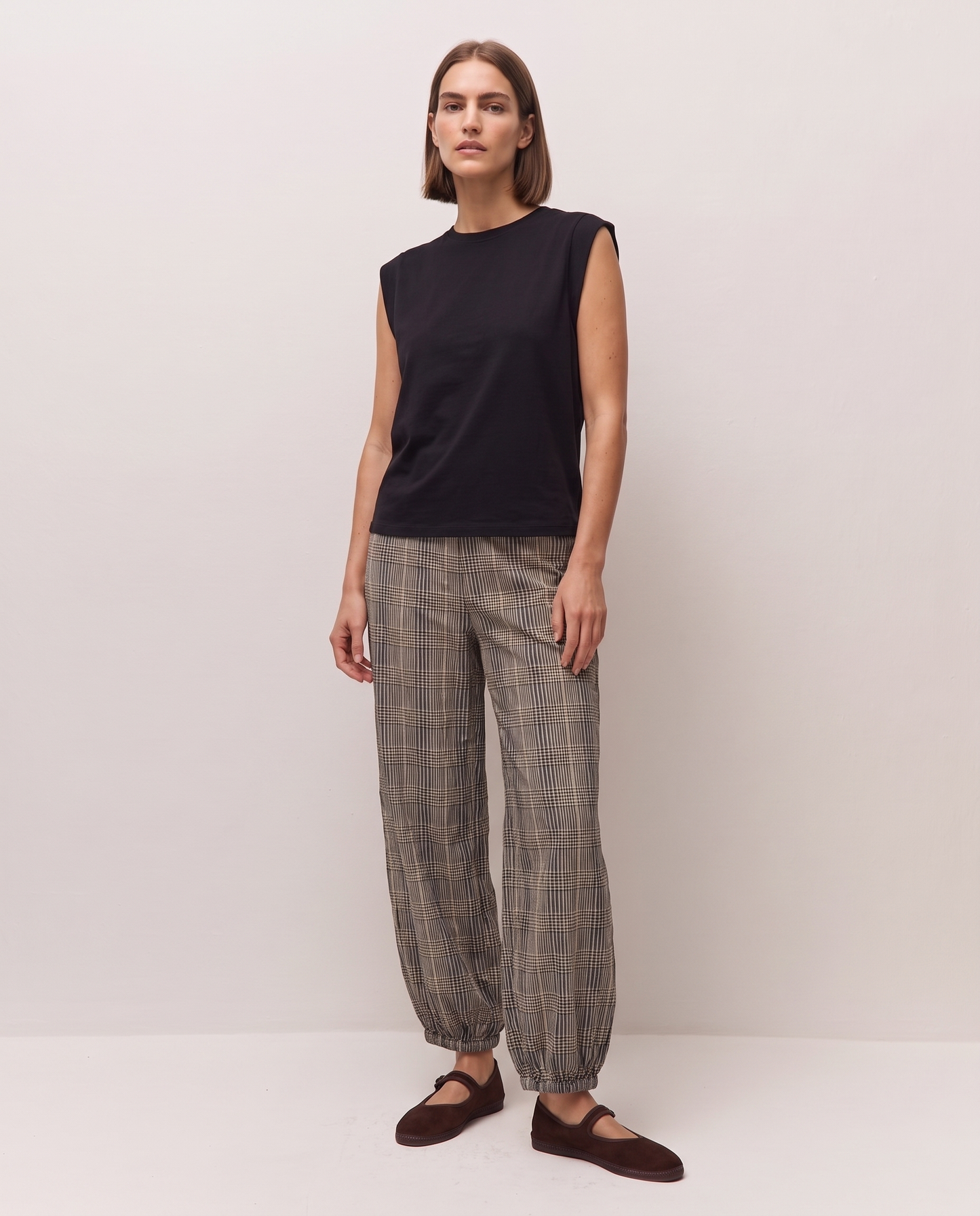 Pantalón cuadros bombacho