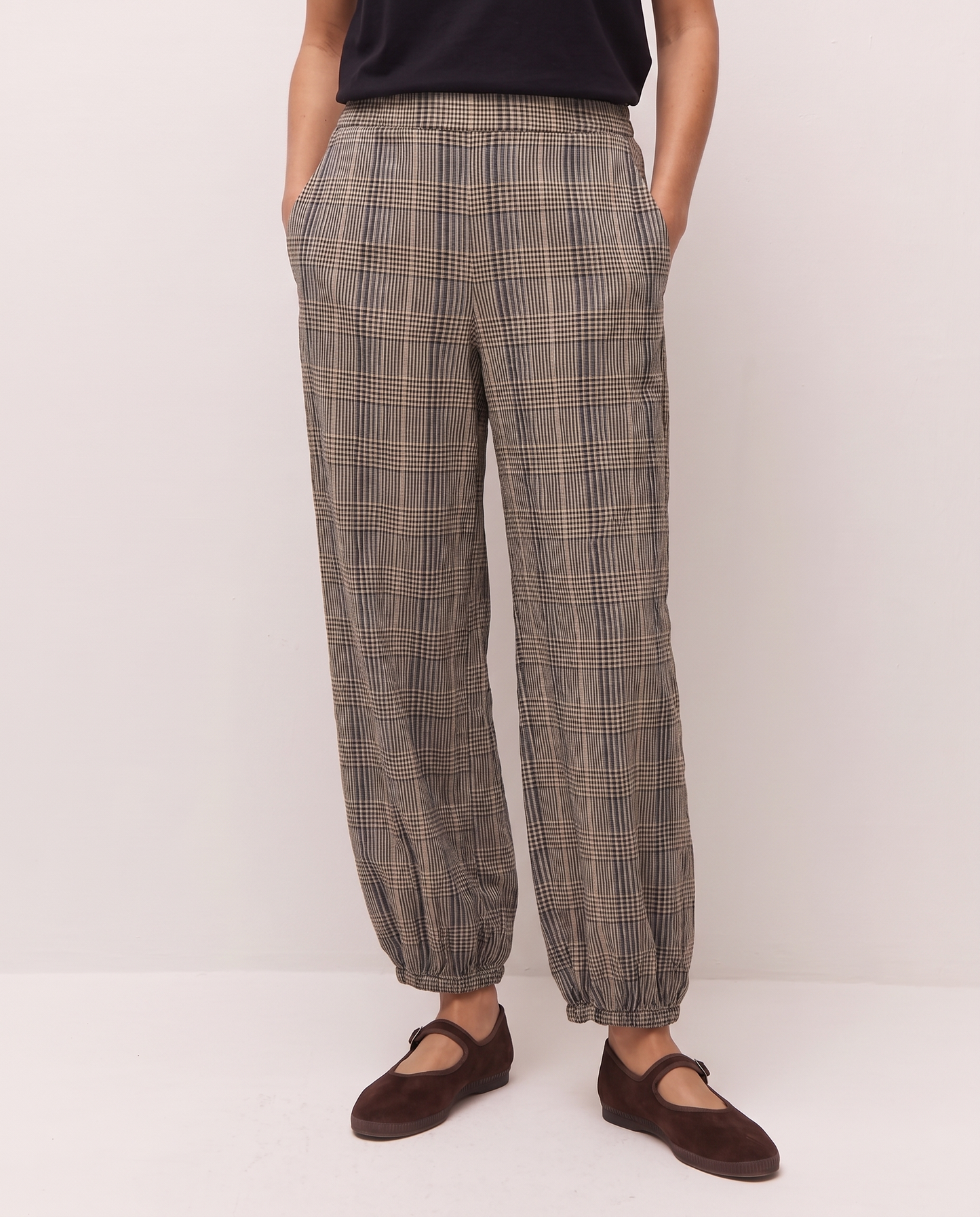 Pantalón cuadros bombacho