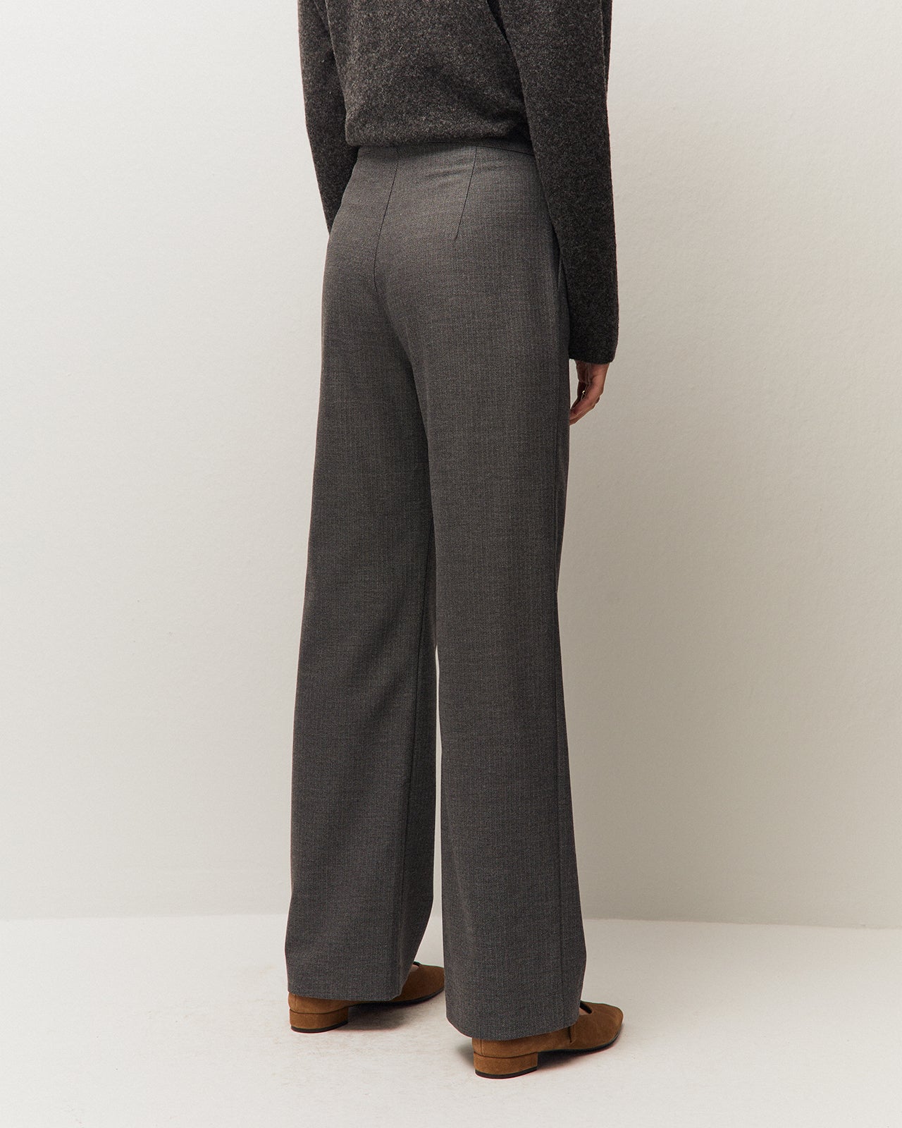 Pantalón ancho de espiga