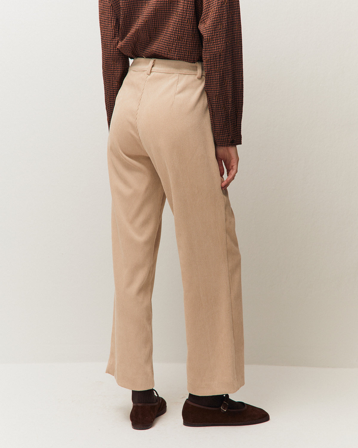 Pantalón pana recto