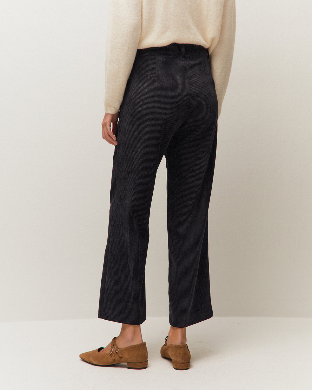 Pantalón pana recto