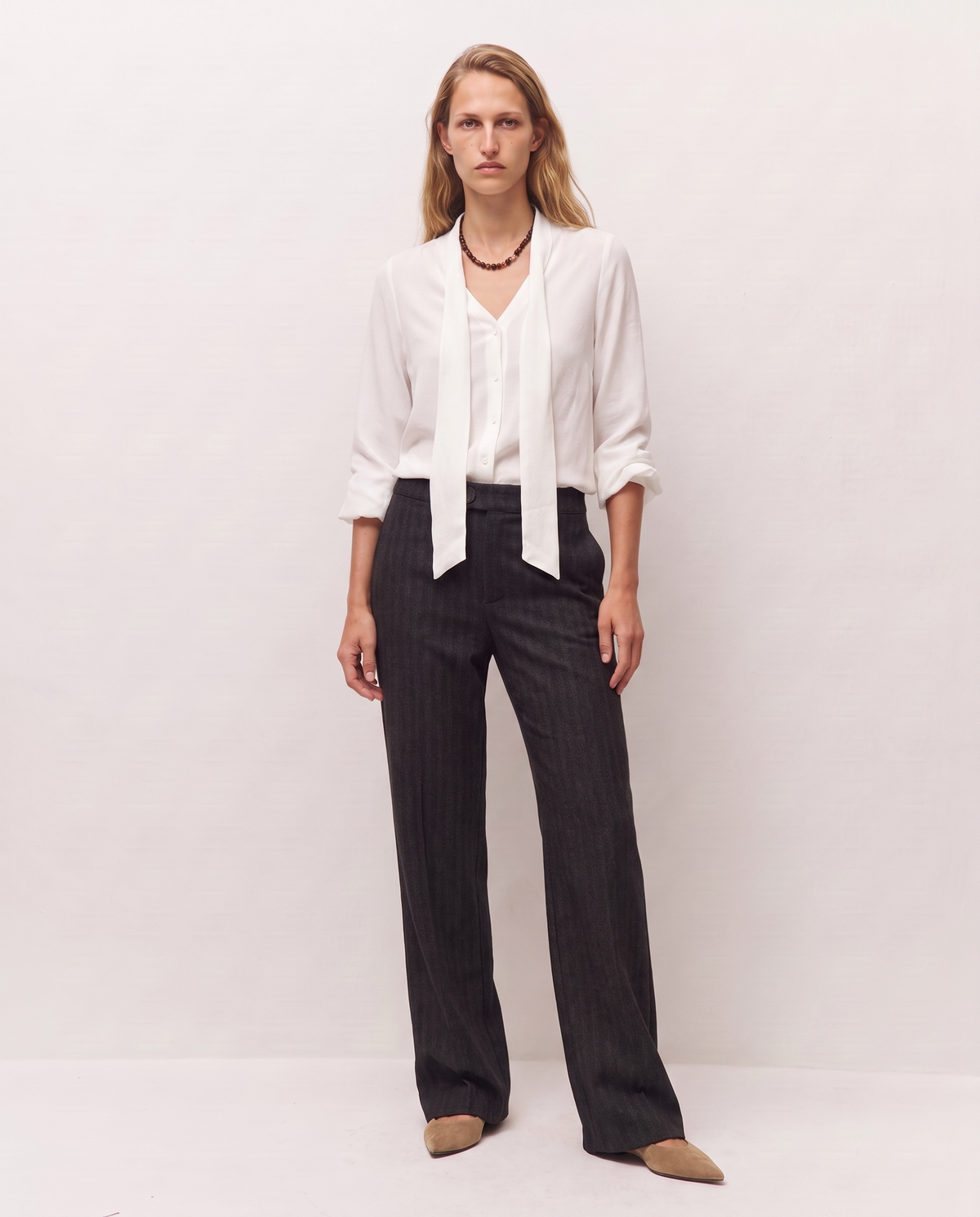 Pantalón ancho denim chinilla