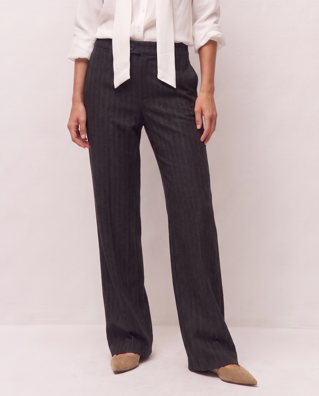 Pantalón ancho denim chinilla