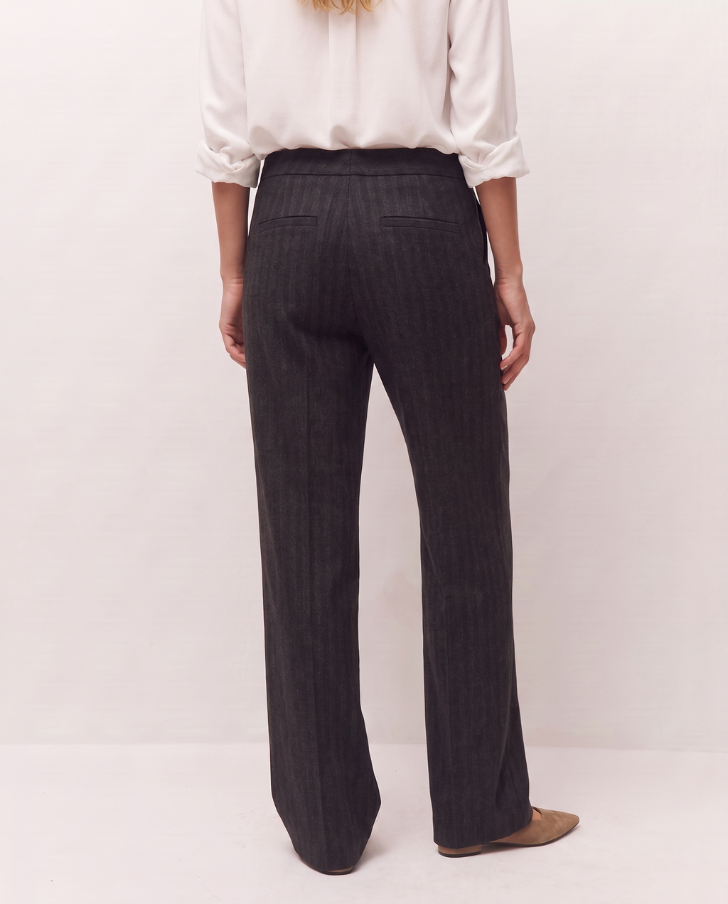 Pantalón ancho denim chinilla