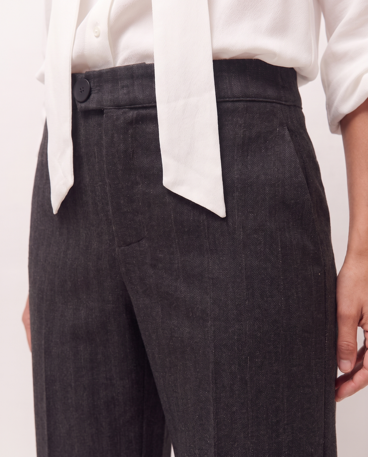 Pantalón ancho denim chinilla