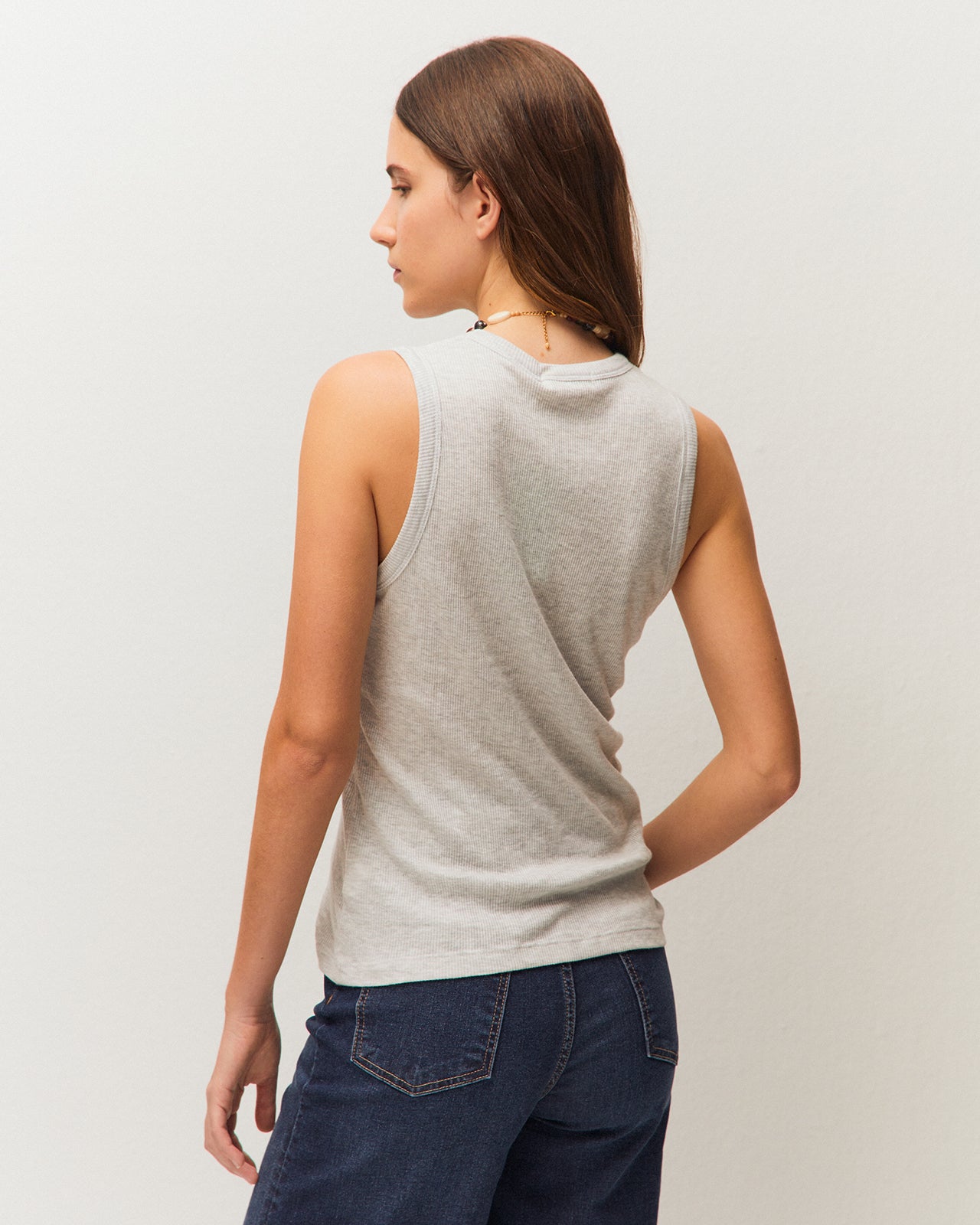 Camiseta básica de canalé
