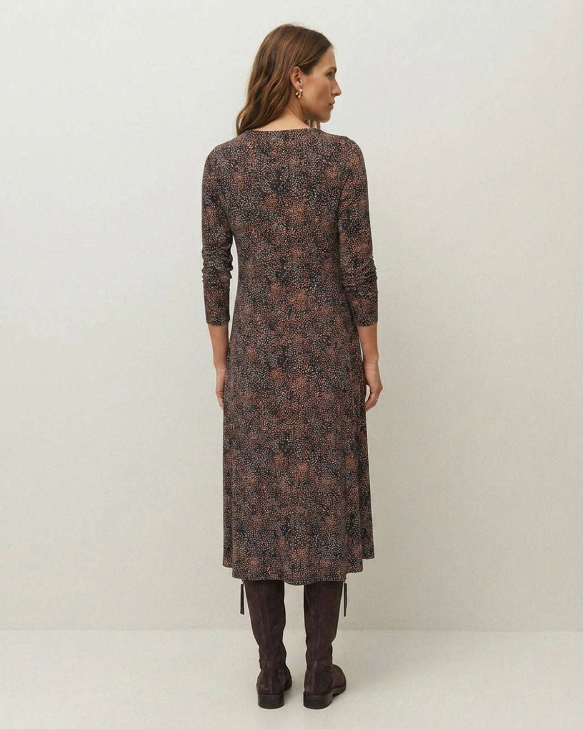 Vestido midi estampado