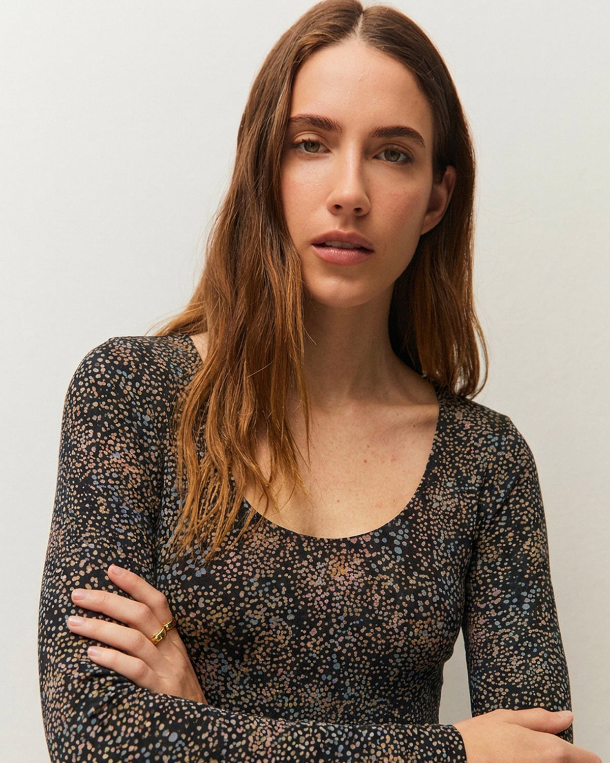 Vestido midi estampado
