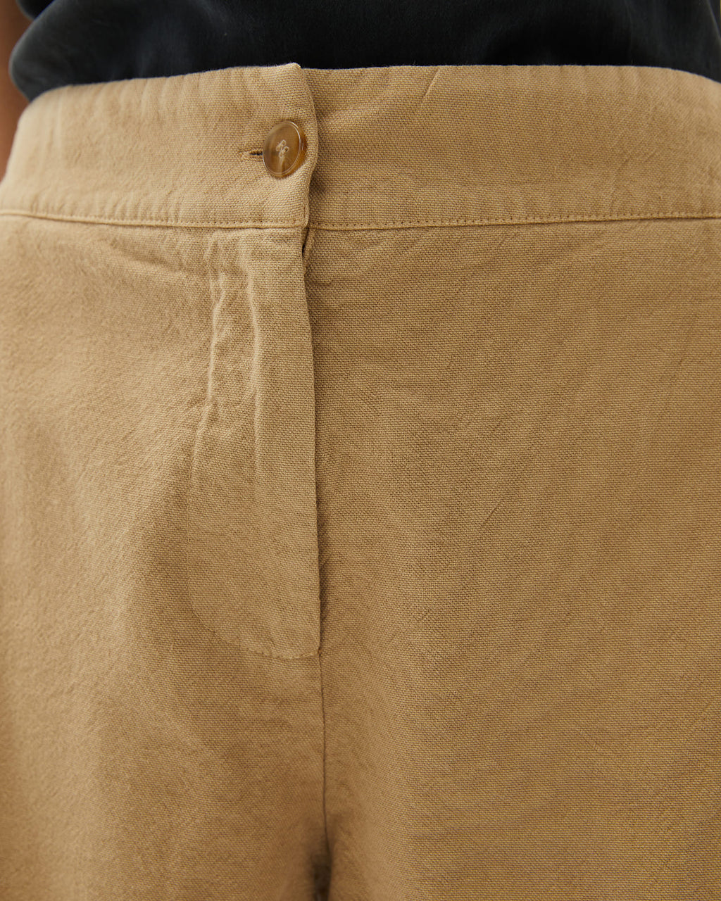 Short marrón cintura engomada