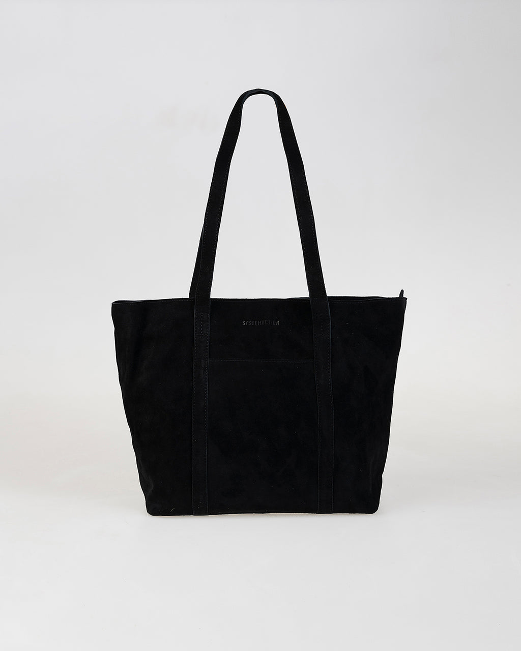 Basic black suede bag