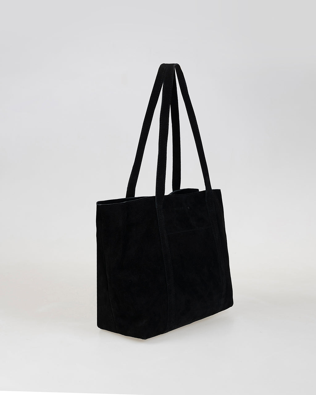 Basic black suede bag