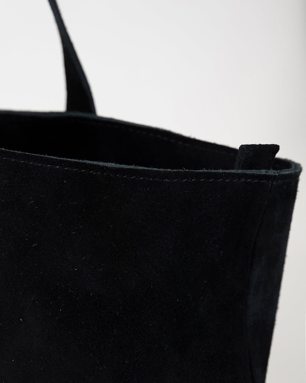 Basic black suede bag