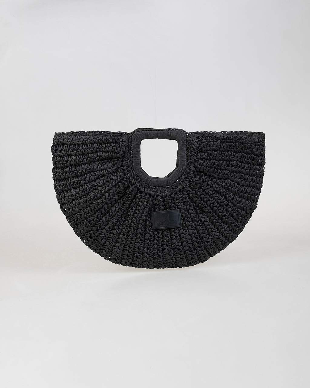 Braided half moon bag