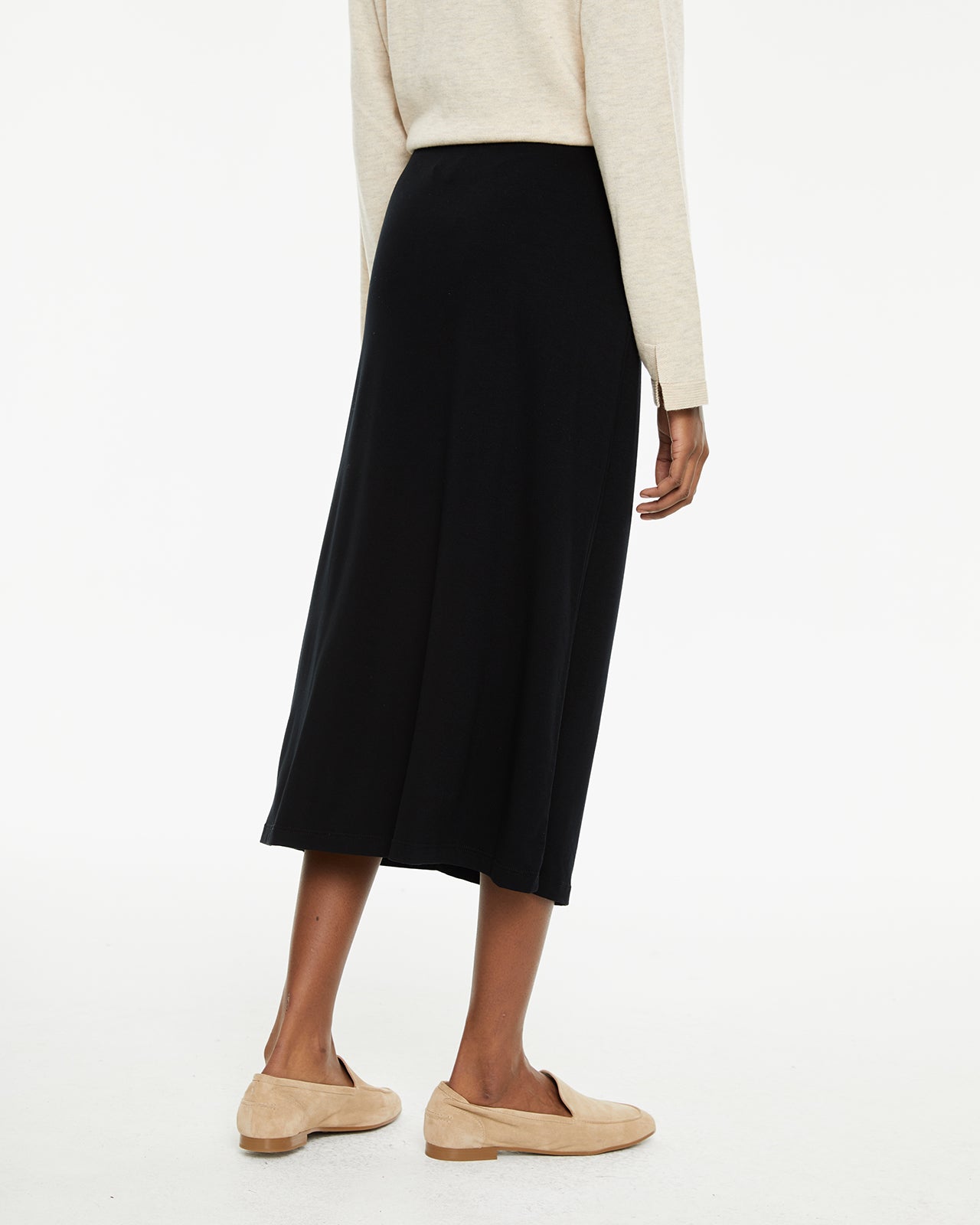 Jupe avec détails froncés sur les côtés